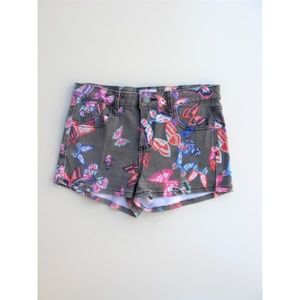 4/$25 American Retro Butterfly Strtch Denim Shorts